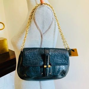 Yes Saint Laurent YSL Black Leather Chain Handbag